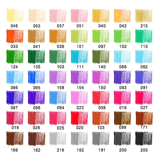 Vibrant KALOUR Colored Pencils: 50 Soft Core Set