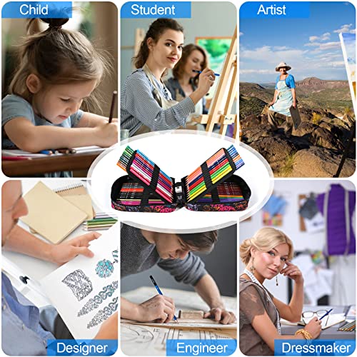 72-Color Colored Pencils Set with Coloring Book - Ideal for Adults and Kids