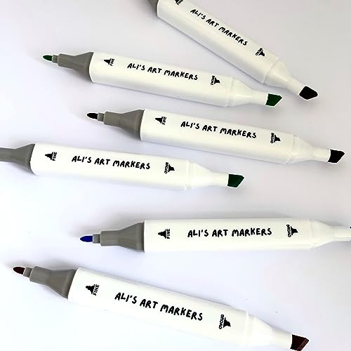 Ali's Alcohol Based Double Tip Art Markers - 60 Colors