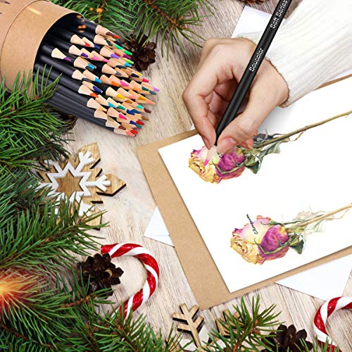 72-Color Colored Pencils for Adult Coloring Books