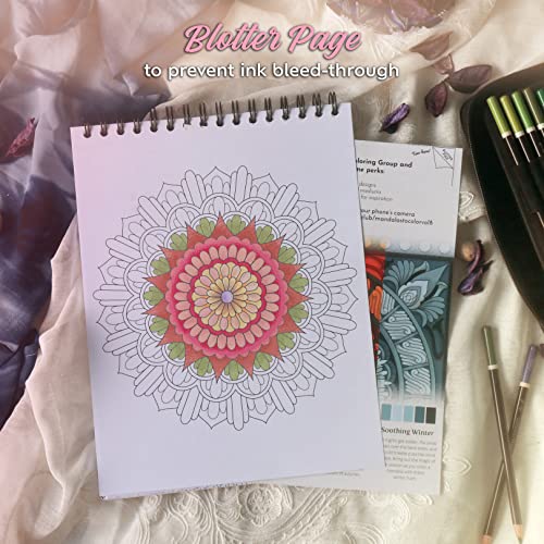 ColorIt Mandalas Volume VIII Adult Coloring Book, 50 Patterns