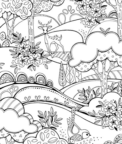 In the Forest - Adult Coloring Book