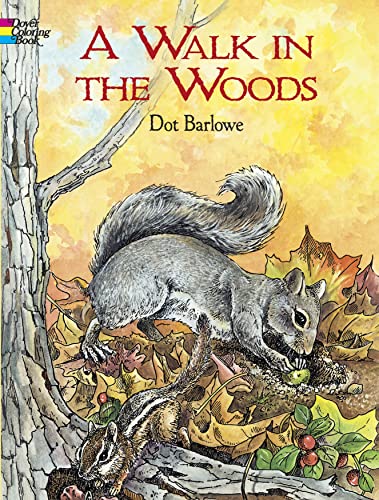 Nature Coloring Book: A Walk in the Woods