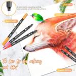 34 Dual Tip Art Markers for Adult Coloring Books
