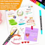 34 Dual Tip Art Markers for Adult Coloring Books