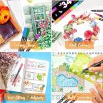 34 Dual Tip Art Markers for Adult Coloring Books