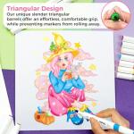 48-color Double Tipped Ohuhu Alcohol Markers - Adult Coloring