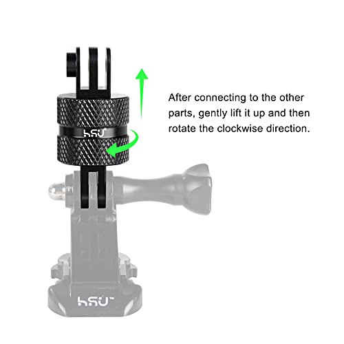 Aluminum 360° Rotation Camera Mount for Action Cameras