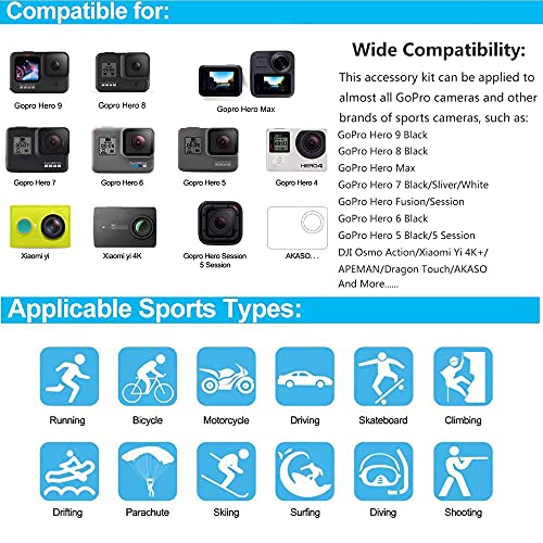 60 in 1 Action Camera Accessories Kit for GoPro, DJI, AKASO