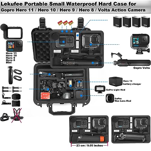 Lekufee Waterproof Case for Gopro Hero & Accessories