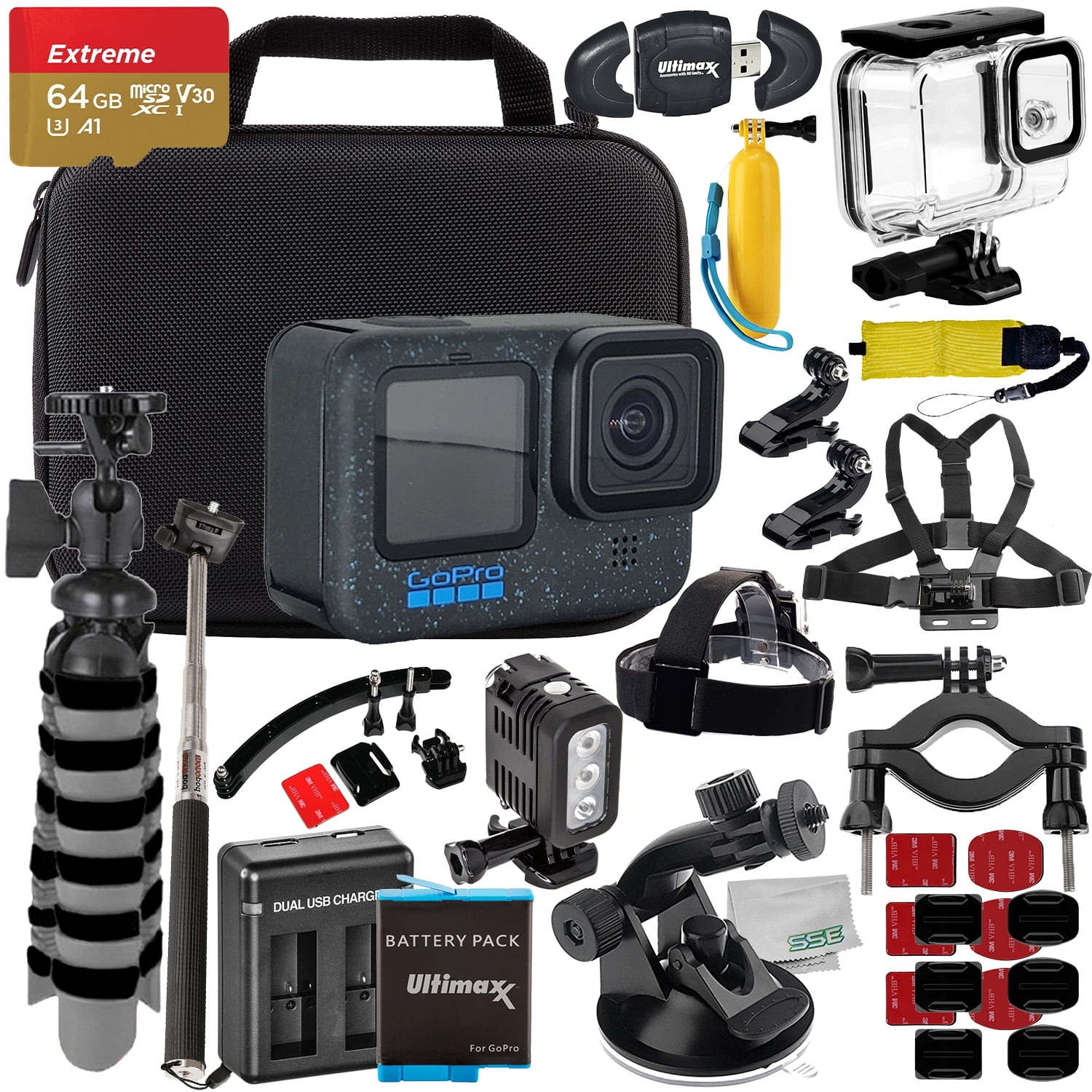 Ultimaxx Premium GoPro Hero 12 Bundle + Accessories