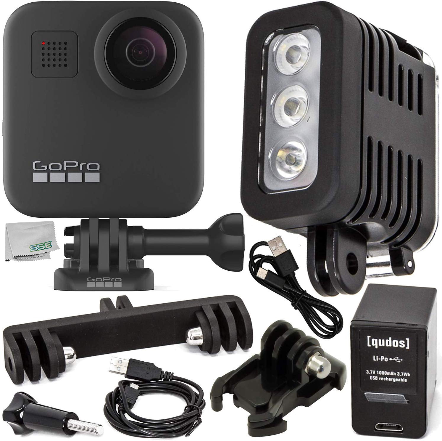 GoPro MAX 360 Action Camera with Free Underwater LED Light