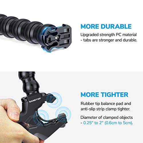 Adjustable Gooseneck Clamp Mount for GoPro Action Cameras
