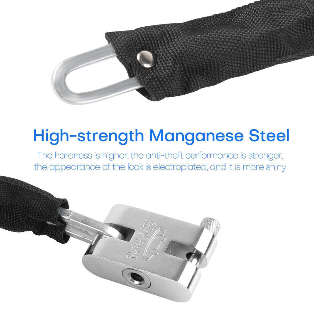 Heavy Duty Bike Lock With Chain Cable
