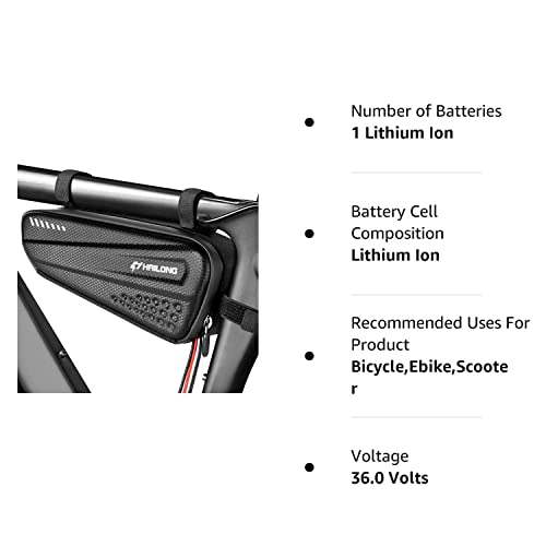 HAILONG 36V Electric Bike Lithium Battery