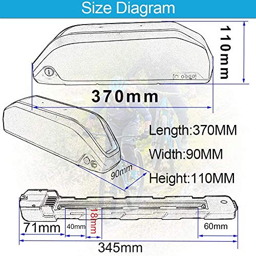 48V Bike Battery for 1000W 750W 500W Ebike