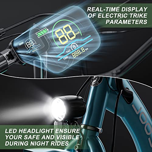 Barbella 3-Wheel Electric Bike for Seniors