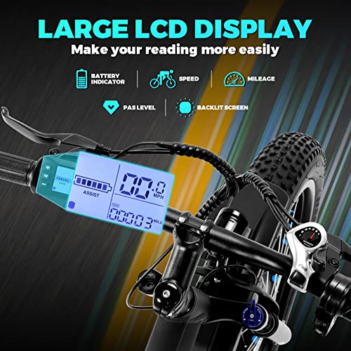Electric Fat Tire Snow eBike 500W 26