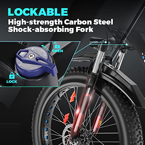 Electric Fat Tire Snow eBike 500W 26
