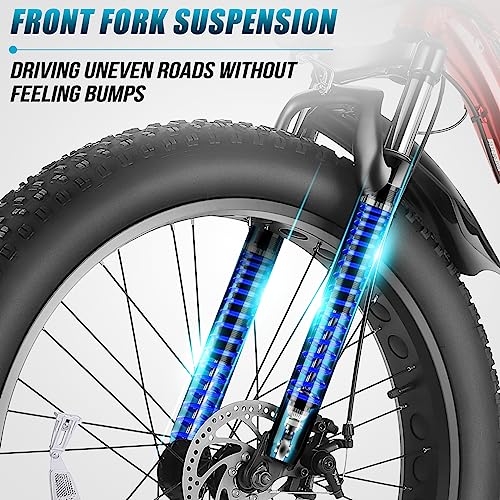 Vivi Electric Mountain Bike 26" x 4.0, 48V 500W