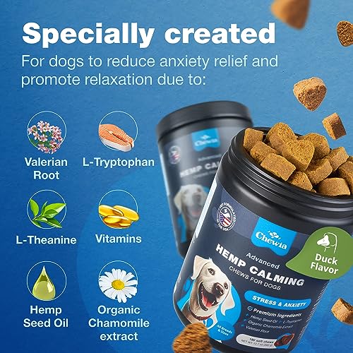Hemp Calming Chews for Dogs 180 Duck Flavor
