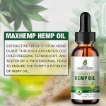 Organic Hemp Oil Drops - Maximum Strength, USA-made
