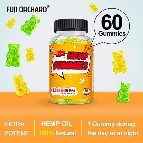 High Potency Hemp Gummies - 60 Count (CBD-Free)