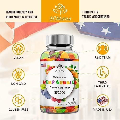 Organic Hemp Gummies | Extra Strength | Vegan