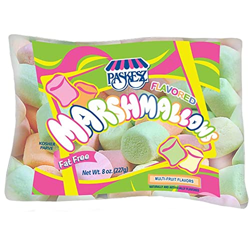 Kosher Candy: Large Colorful Marshmallows, Multi Fruit Flavors