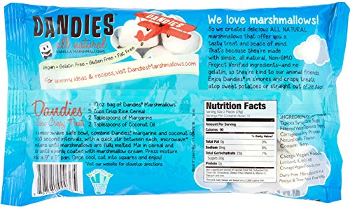 Dandies - Vegan Vanilla Marshmallows, 10 oz (2 Pack)