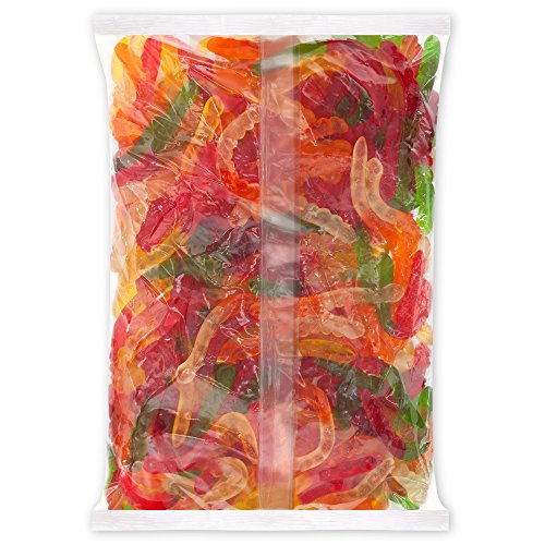 Assorted Fruit Gummi Worms, 5lbs - Albanese's Finest!