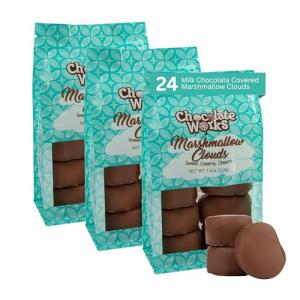 Milk Chocolate Marshmallow Clouds by Chocolate Works - 3 Pack
