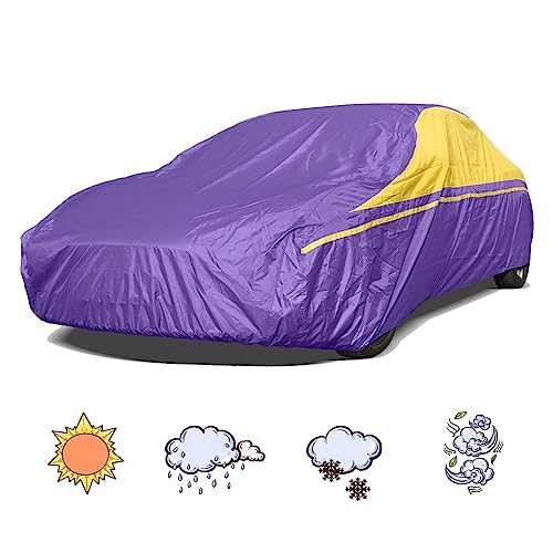 Waterproof Oxford Car Cover, Universal Windproof Snowproof UV Protection
