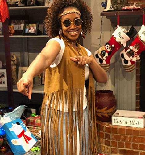 Retro Hippie Fringe Vest Set for Women