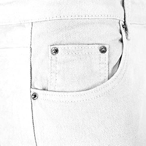 70s Men's Vintage Bell Bottom Pants - Retro White