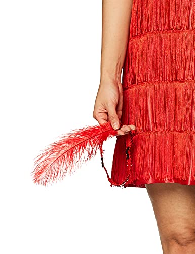 Red Flapper Dress and Headband, Size Medium/Large