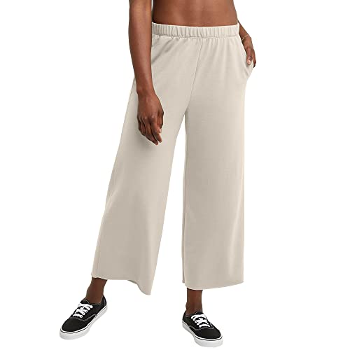 Hanes Women's Retro Wide Leg Crop Pants