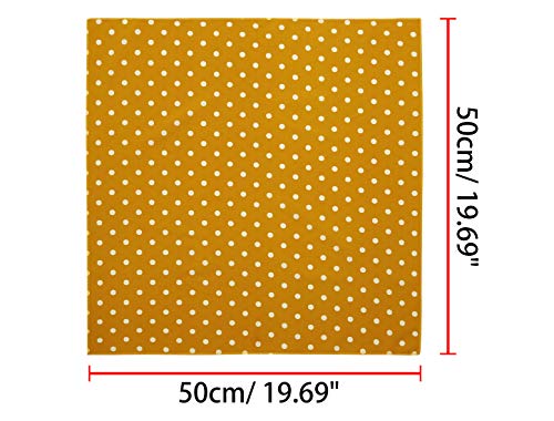 1950s Vintage Polka Dot Square Scarf - Ginger