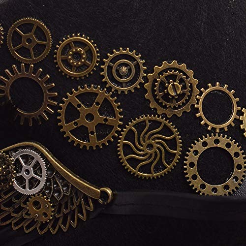 Steampunk Top Hats with Goggles - Unisex Vintage Fashion