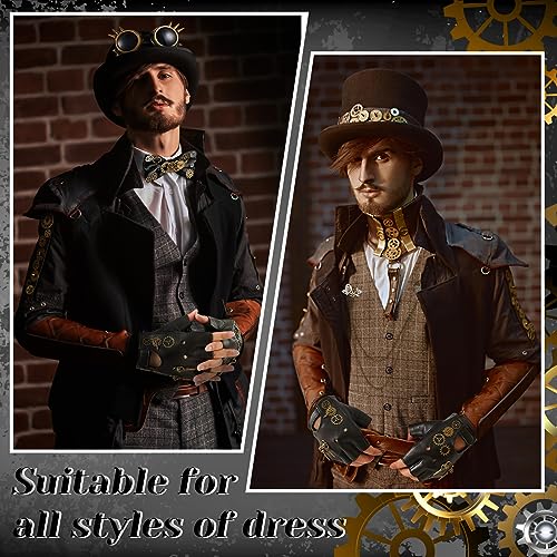 4-Piece Halloween Steampunk Accessories Set for Men