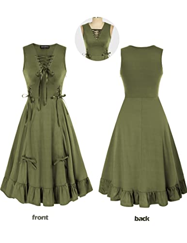 Gothic Steampunk 2XL Dress for Women Renaissance Faire