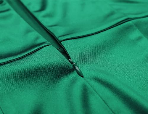 Elegant Green 30s Brief Sleeveless Mermaid Dress