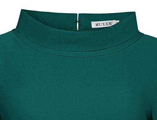 MUXXN 30s Retro Half Sleeve Knee Length Dress