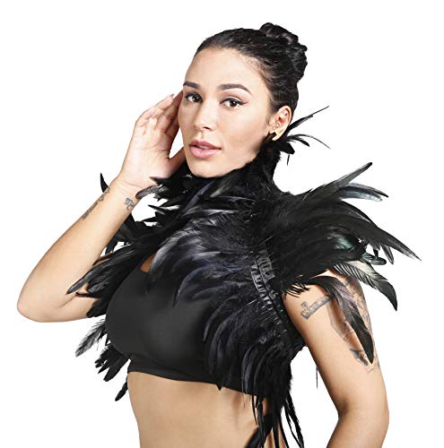 Maleficent Feather Cape for Women & Men in Black
