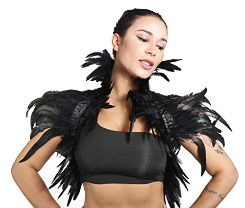 Maleficent Feather Cape for Women & Men in Black