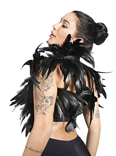 Maleficent Feather Cape for Women & Men in Black