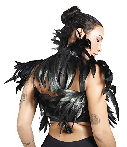 Maleficent Feather Cape for Women & Men in Black