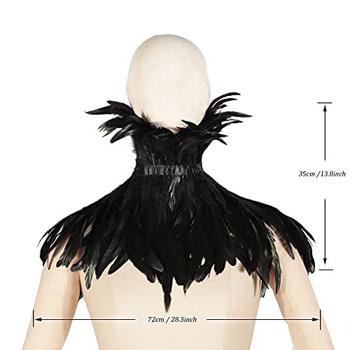 Maleficent Feather Cape for Women & Men in Black