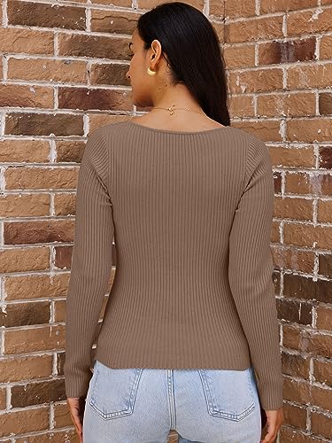 Retro Twist Knot Corset Knit Sweater - Women's