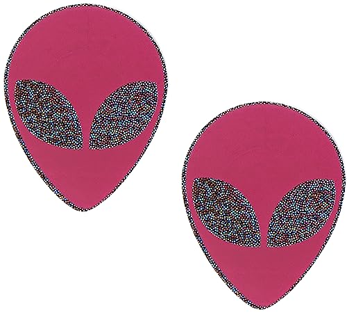 Dark Pink Alien Nipple Covers for Festival Rave